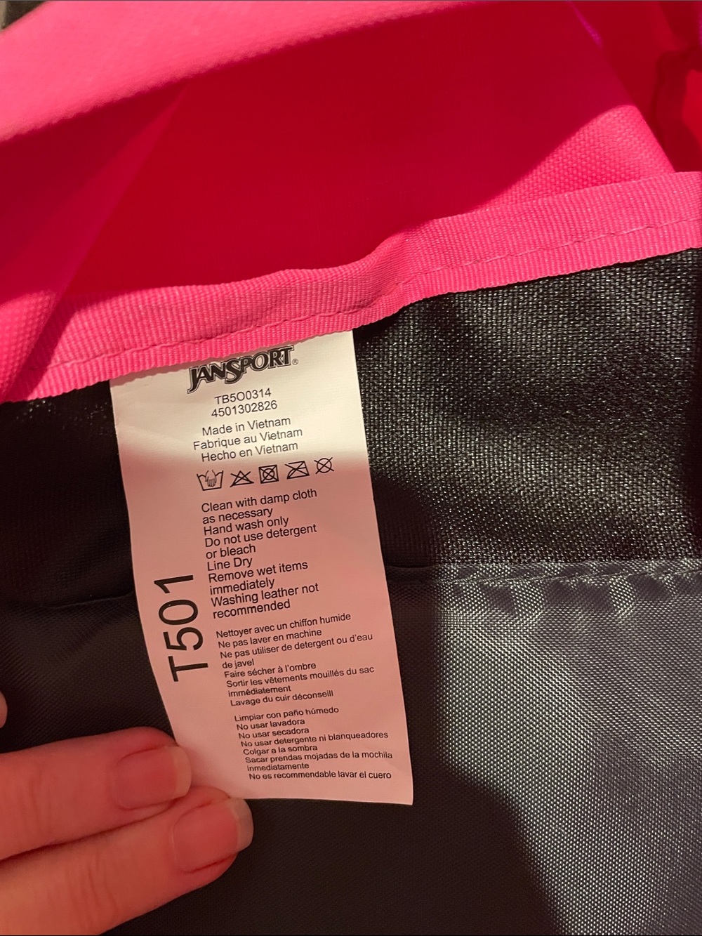 Jansport Bright Pink Everyday Backpack - Picture 5 of 9